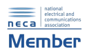 National Electrical and Communications Association (NECA) Member logo with blue text and design elements.